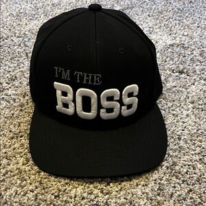 Black 'I'm The Boss' Cap